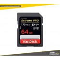 Memoria SD 64 GB SanDisk Extreme PRO SDXC UHS-I