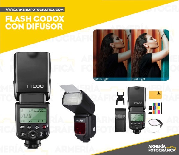 Flash Godox Tt600 (canon-nikon) + Filtros Difusores – LA BOUTIQUE